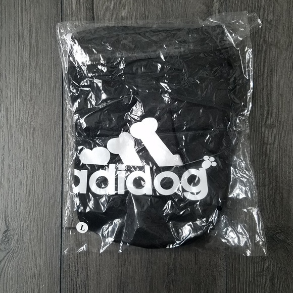 *SOLD* NWT 2-Legged Adidog Hooded Sweatshirt - Picture 3 of 3